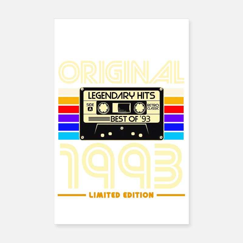 Original 1993 Édition Limitée Poster 20 x 30 cm