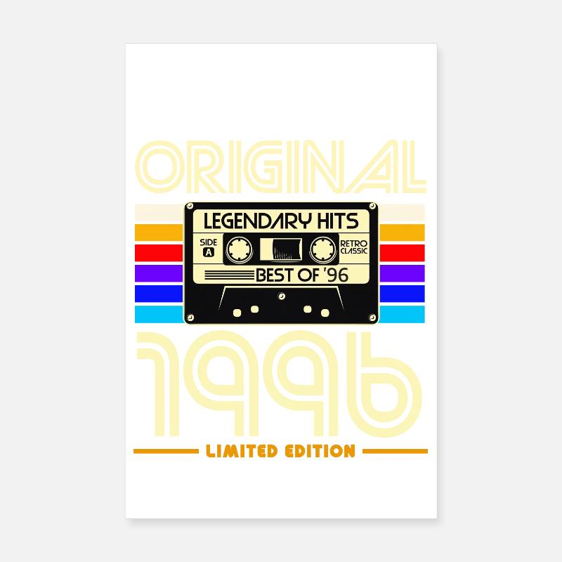 Original 1996 Cassette Retro Poster 20 x 30 cm