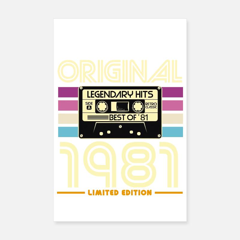 Original 1981 Retro Limited Edition Poster 8" x 12" (20x30 cm)