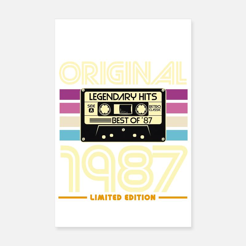 Originale limitierte Edition von 1987 Poster 20x30 cm