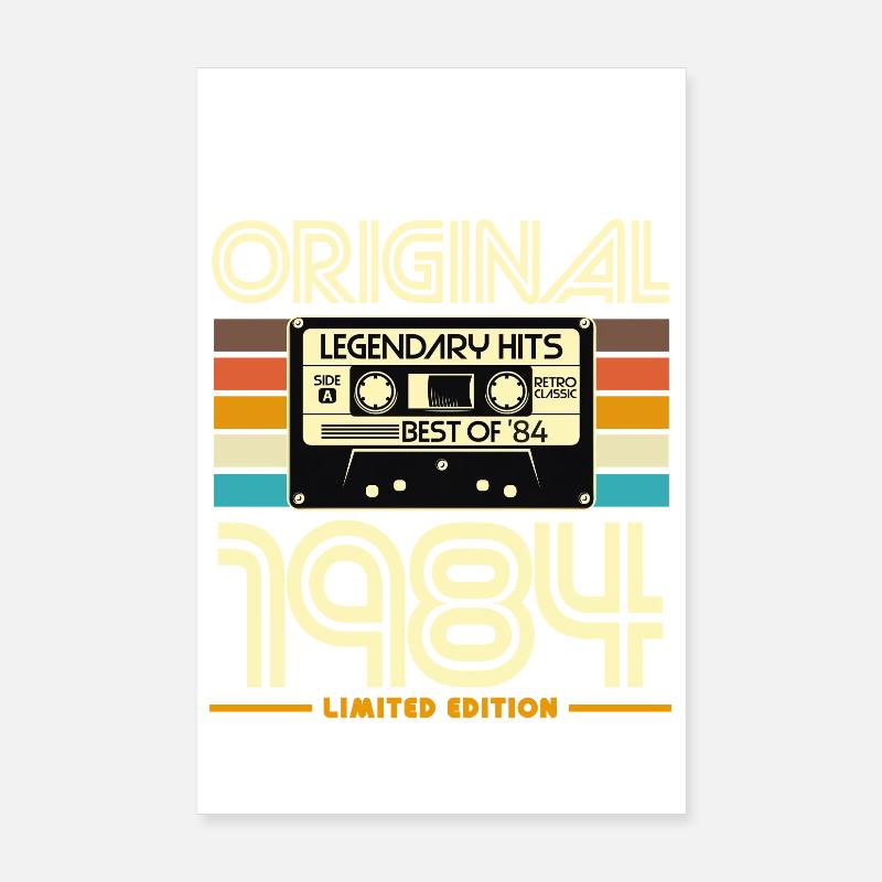 Originale limitierte Kassette von 1984 Poster 20x30 cm