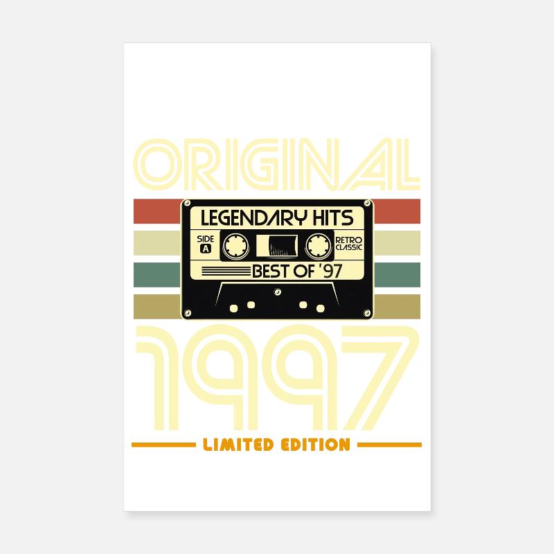 Kassette 1997 Originalhits Poster 20x30 cm