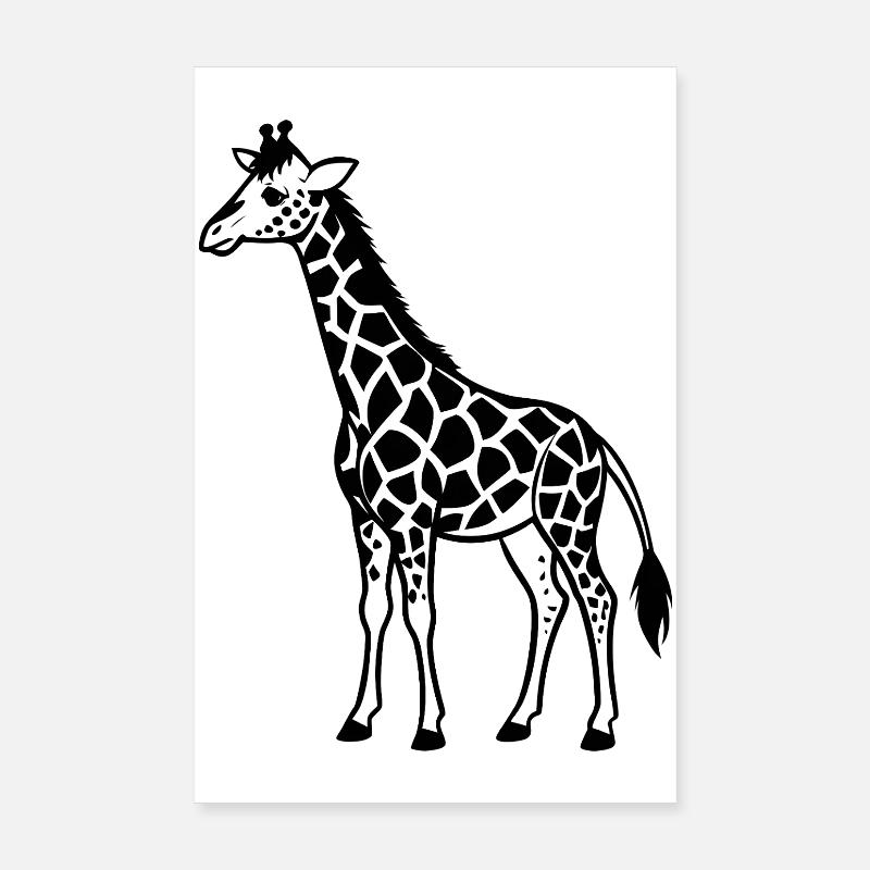 Giraffes Poster 8" x 12" (20x30 cm)