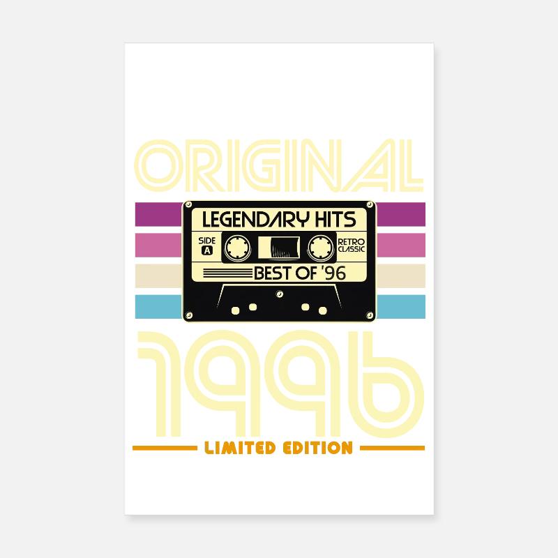 Original 1996 Cassette Rétro Poster 20 x 30 cm