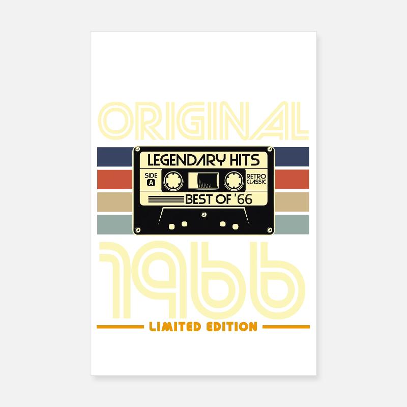 Original 1966 Cassette Retro édition Poster 20 x 30 cm