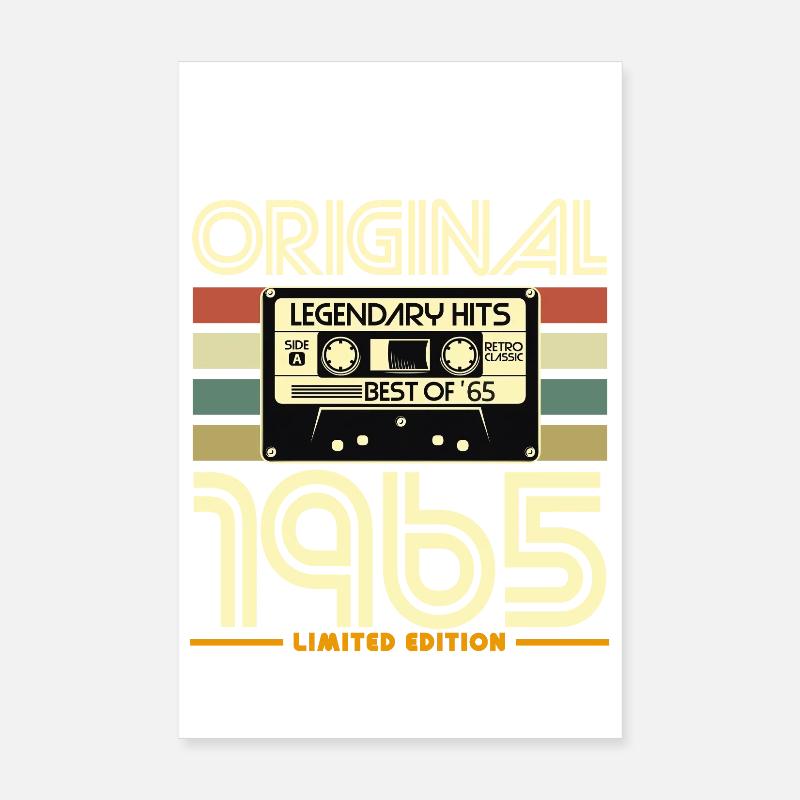 Original-Hits-Kassettenausgabe von 1965 Poster 20x30 cm