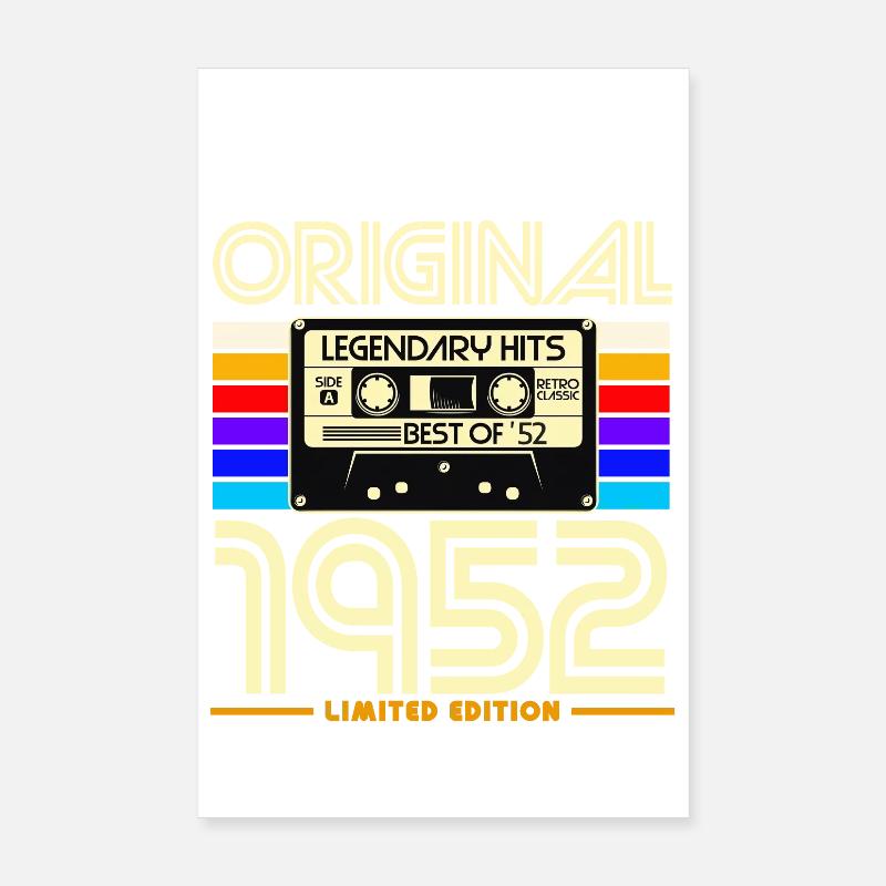 Originale Retro-Kassette von 1952 Poster 20x30 cm