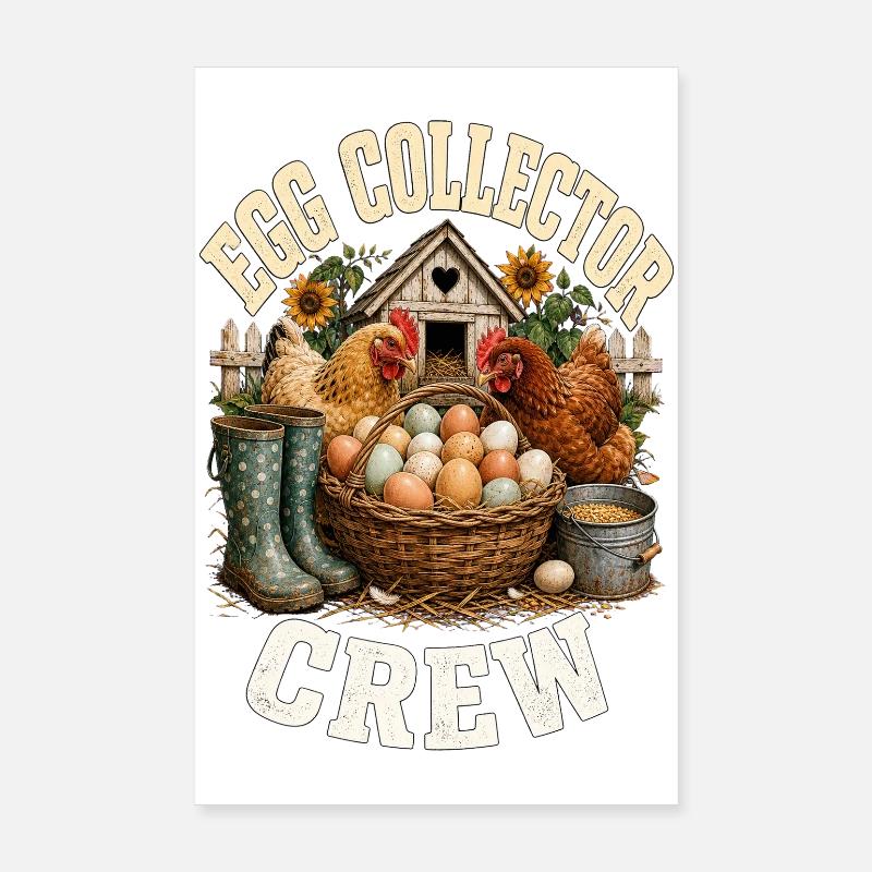 EGG COLLECTOR CREW Poster 20x30 cm