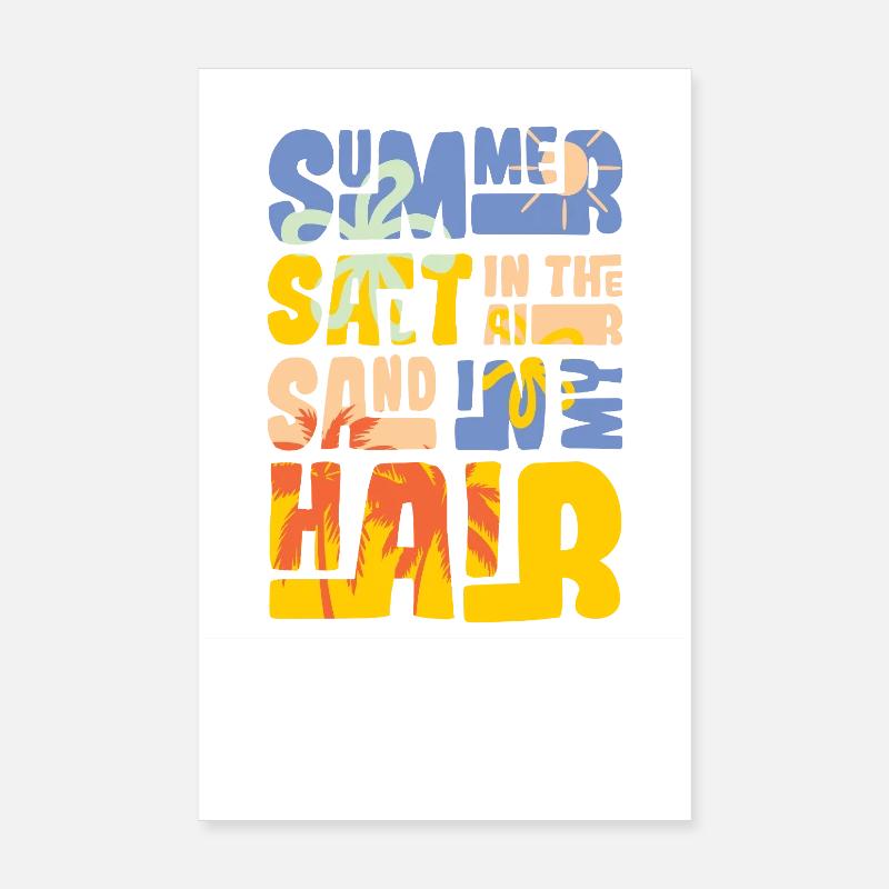 Le sel d’été dans l’air Poster 20 x 30 cm