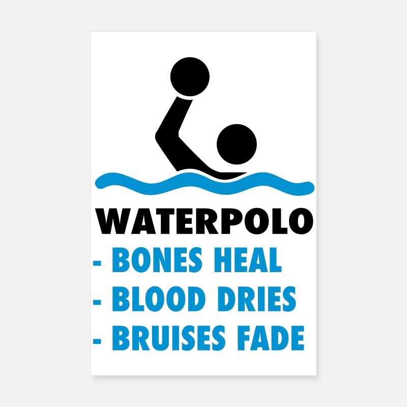 Wasserball Poster 20x30 cm