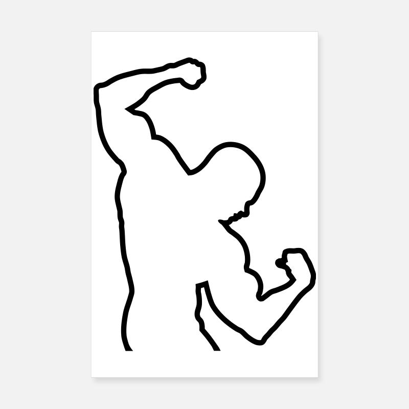 Bodybuilding Poster 20x30 cm