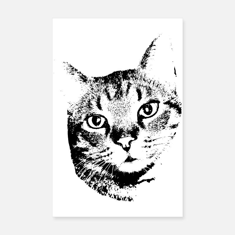 Chat Chat Chat Chat Chemise Cadeau Poster 20 x 30 cm