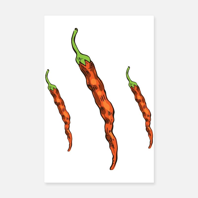 Piments Poster 20 x 30 cm