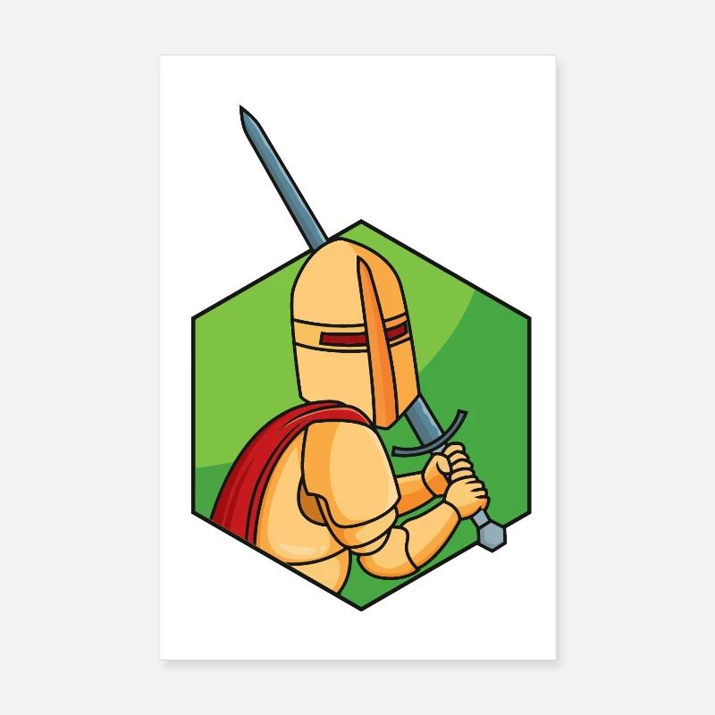 Little Knight Poster 8" x 12" (20x30 cm)