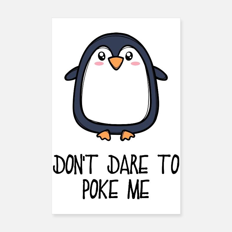 Cool Tier Vogel Statement Pinguin Südpol Poster 20x30 cm