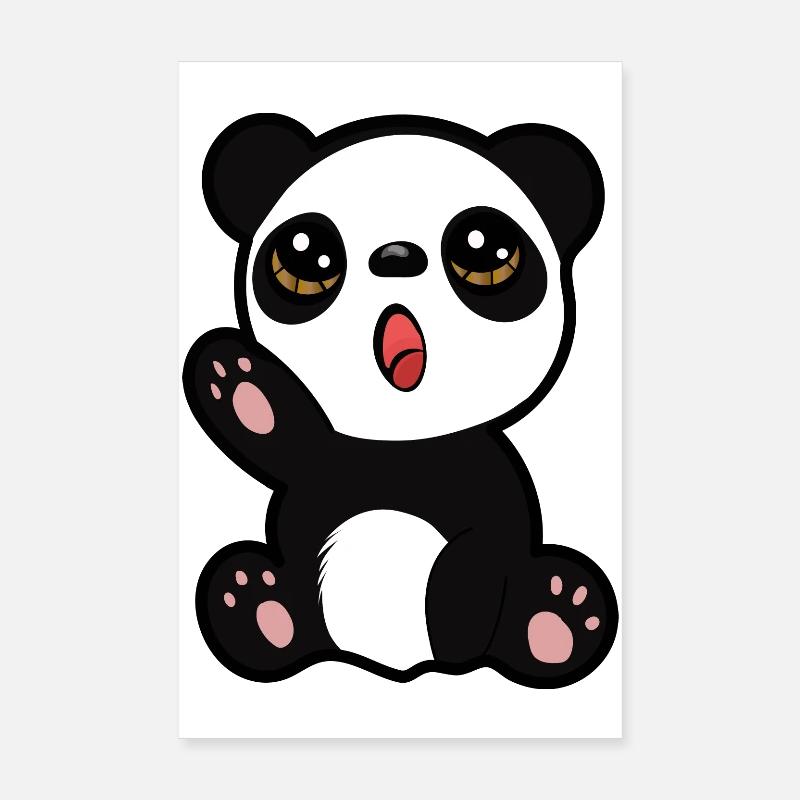 Baby Panda Poster 20x30 cm