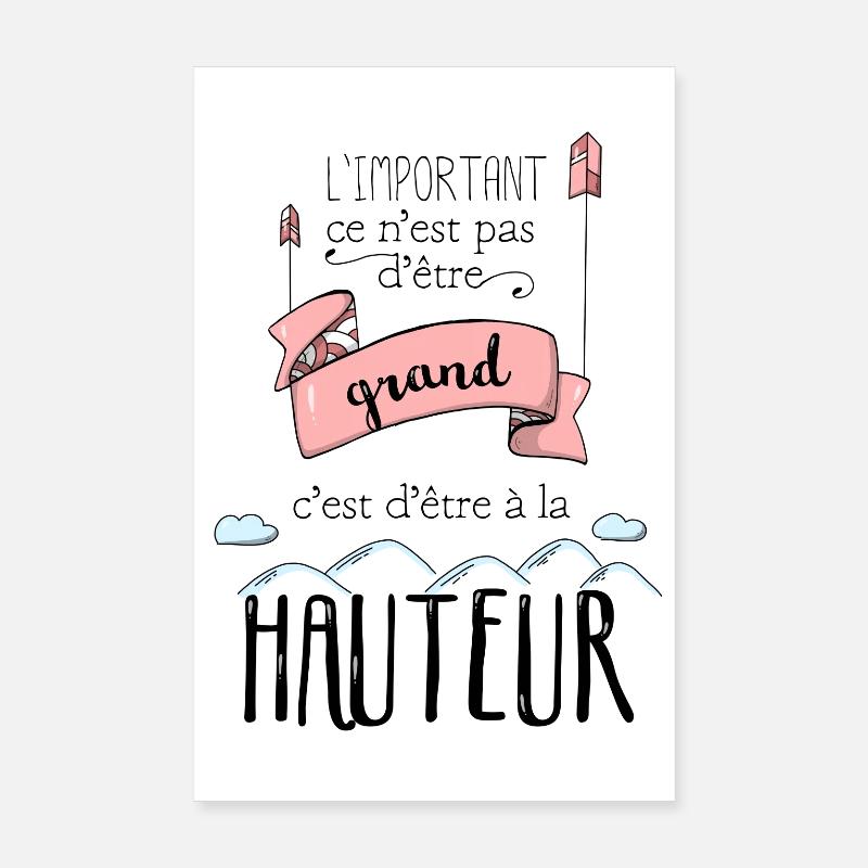 Etre à la hauteur Poster 20 x 30 cm