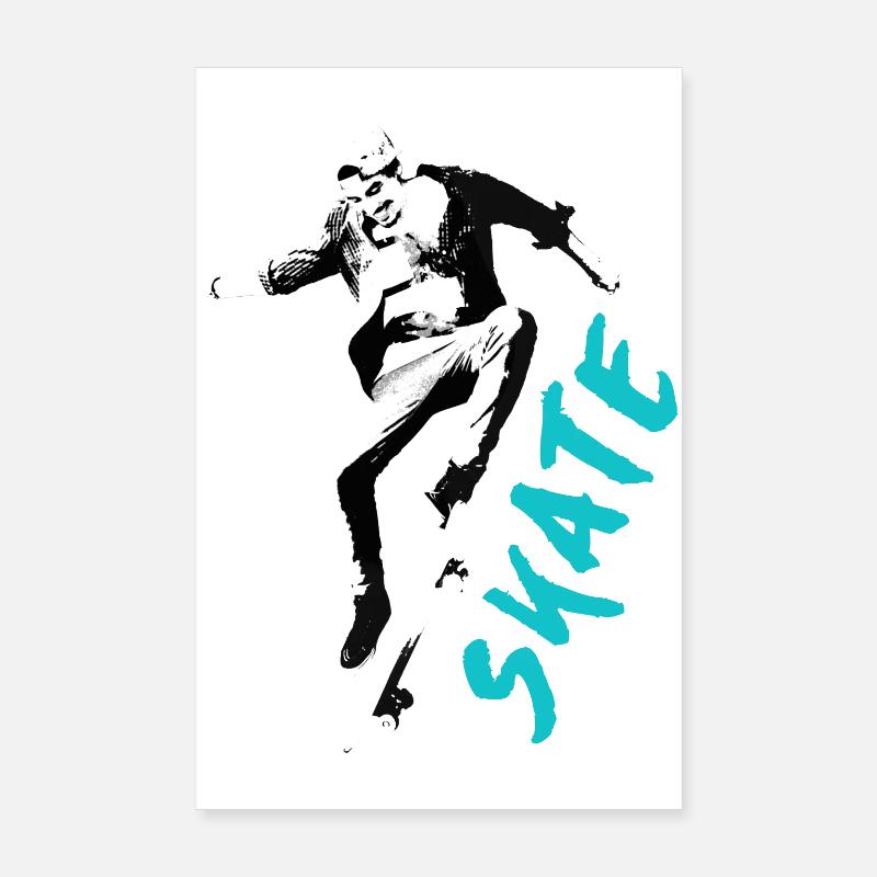 SKATE TSHIRT 2024 Poster 8" x 12" (20x30 cm)