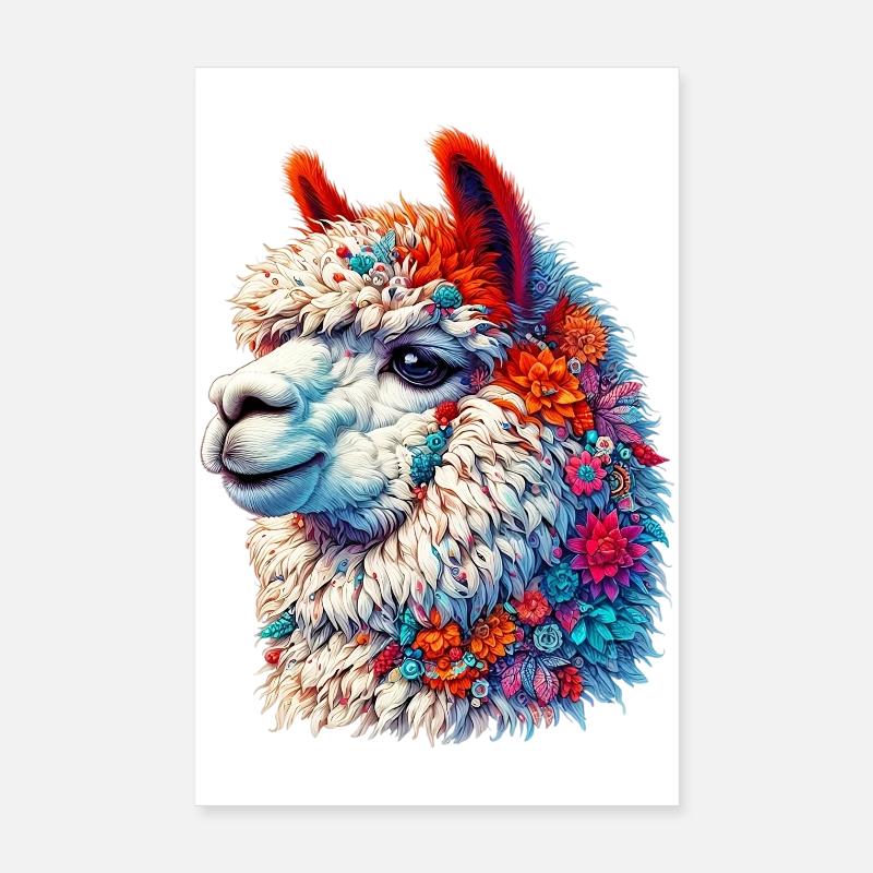 Alpaga Poster 20 x 30 cm