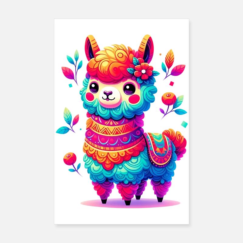 Alpaka Poster 20x30 cm