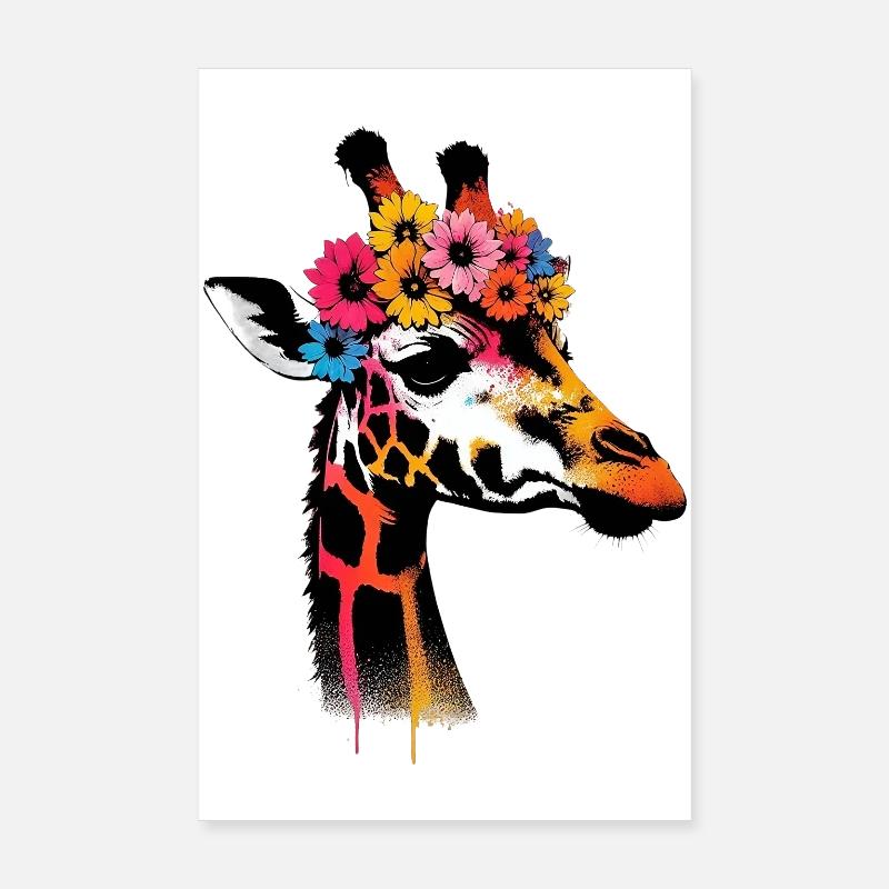 Giraffe Poster 20x30 cm