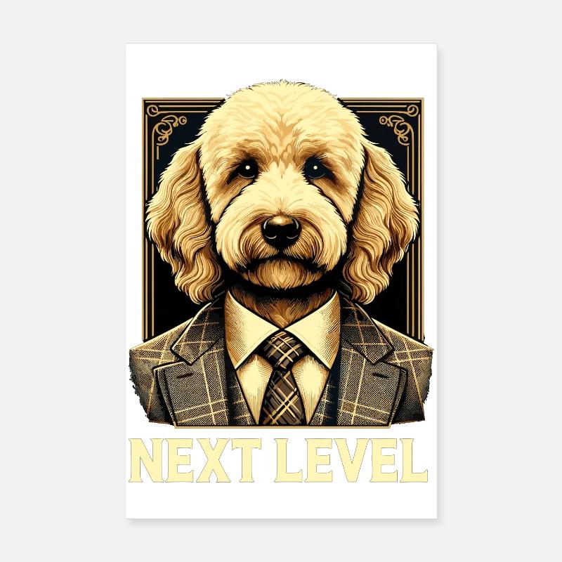 Cadeau de costume Goldendoodle Dog Next Level Poster 20 x 30 cm