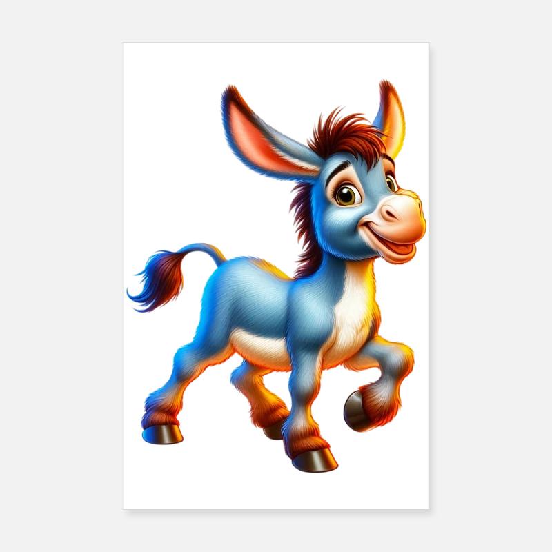 Donkey Mule Poster 8" x 12" (20x30 cm)