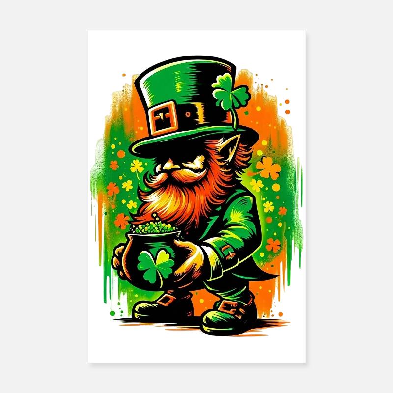 Leprechaun Ireland Poster 8" x 12" (20x30 cm)