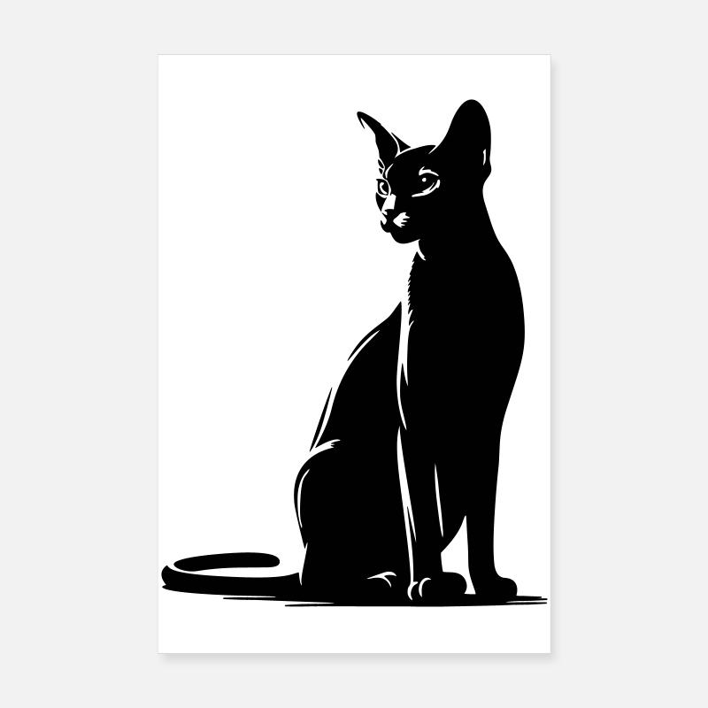 Chat abyssin Poster 20 x 30 cm
