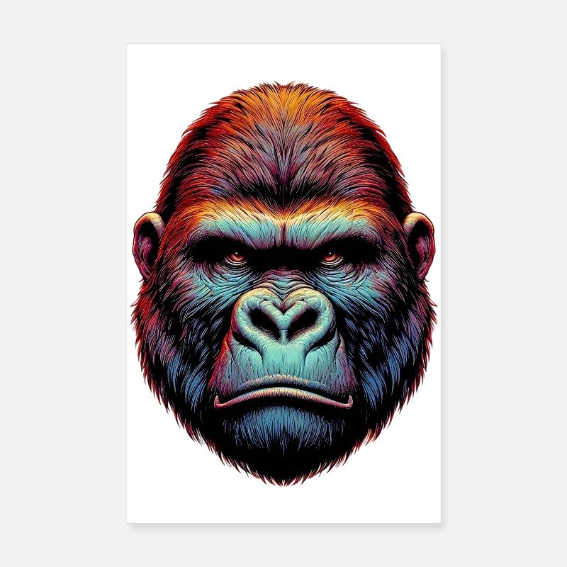 Gorille Poster 20 x 30 cm