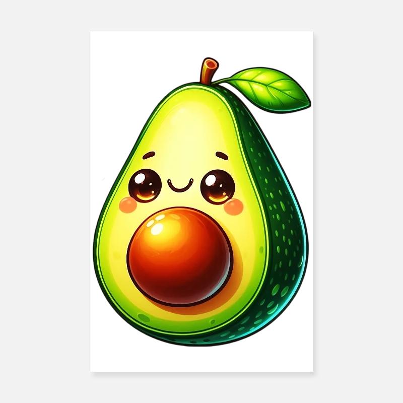 Avocado Poster 8" x 12" (20x30 cm)
