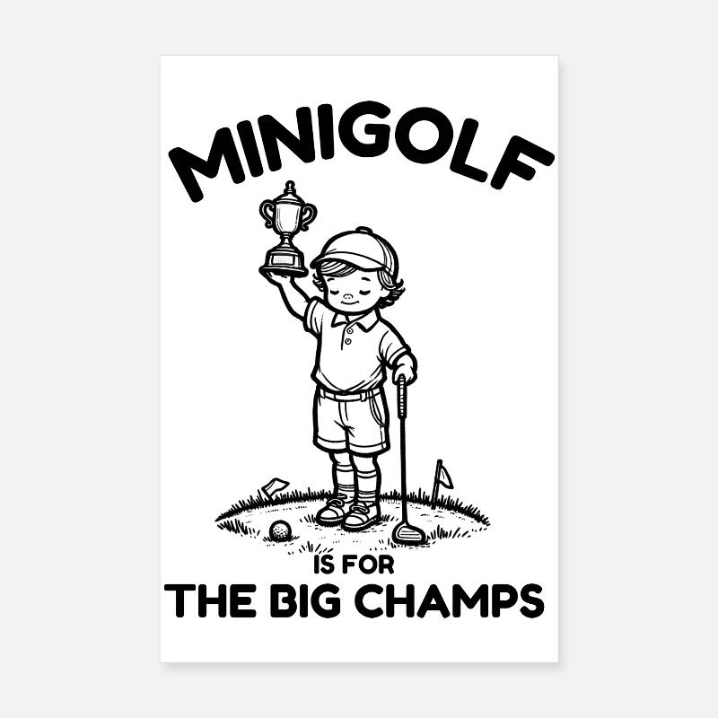 Children's golf Poster 8" x 12" (20x30 cm)