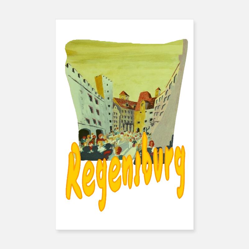 Haidplatz Regensburg Poster 20x30 cm
