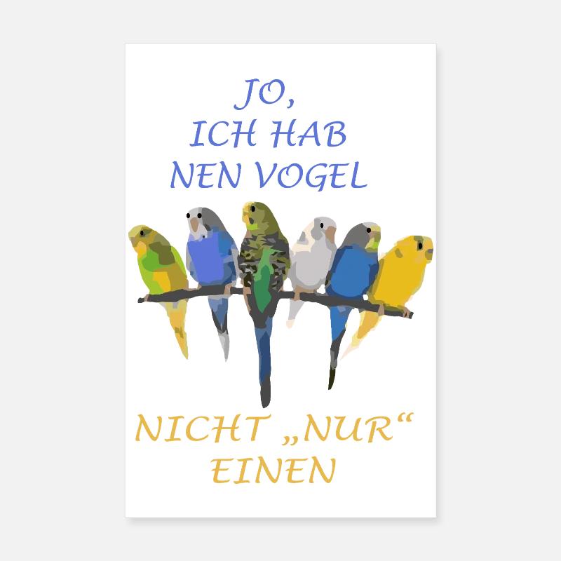 Dire oiseaux Perruche Poster 20 x 30 cm