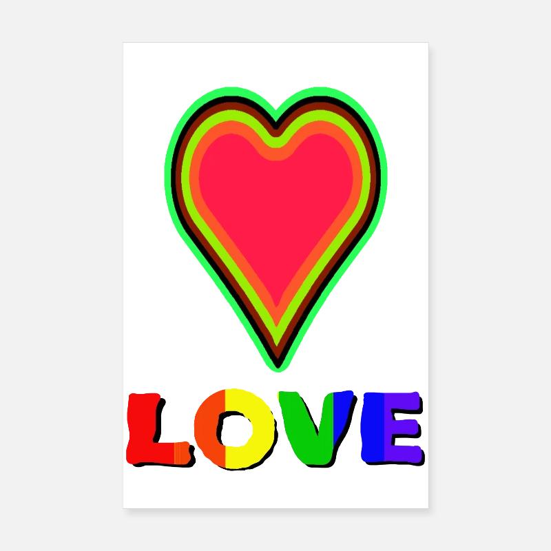 De l’amour naît encore plus d’amour Poster 20 x 30 cm