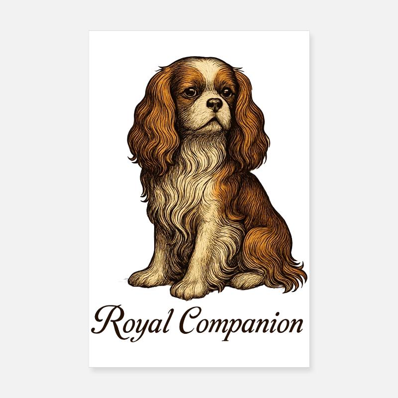 Cavalier King Charles Dog Poster 8" x 12" (20x30 cm)