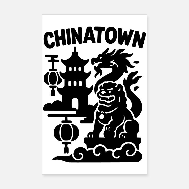 Quartier chinois Poster 20 x 30 cm