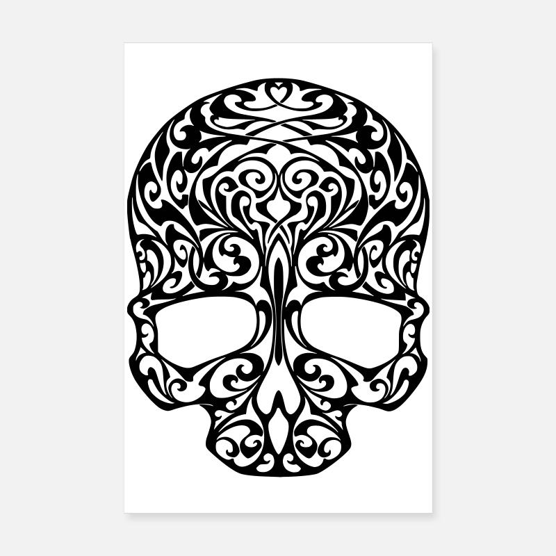 Stammesschädel Poster 20x30 cm