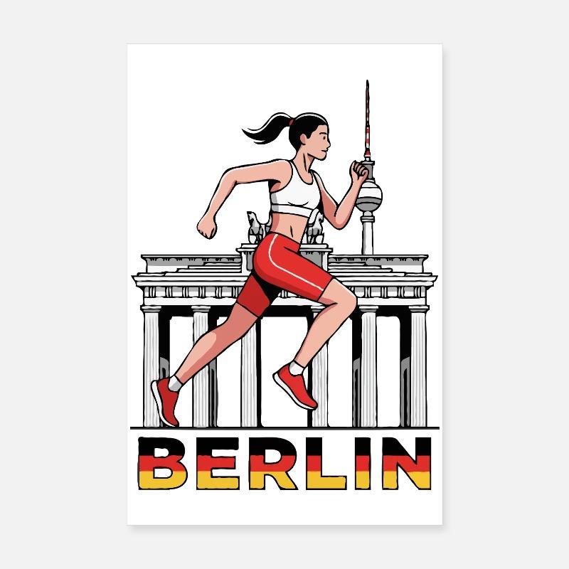 Berlin runner Poster 8" x 12" (20x30 cm)