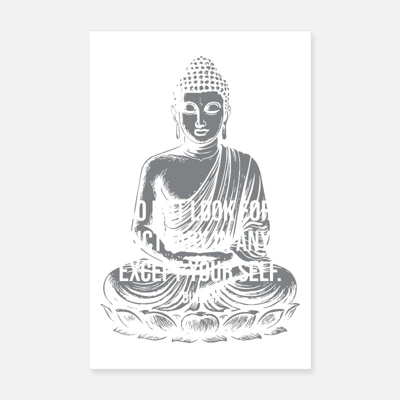 Conception de citations du Bouddha pour l’auto-sanctuaire Poster 20 x 30 cm