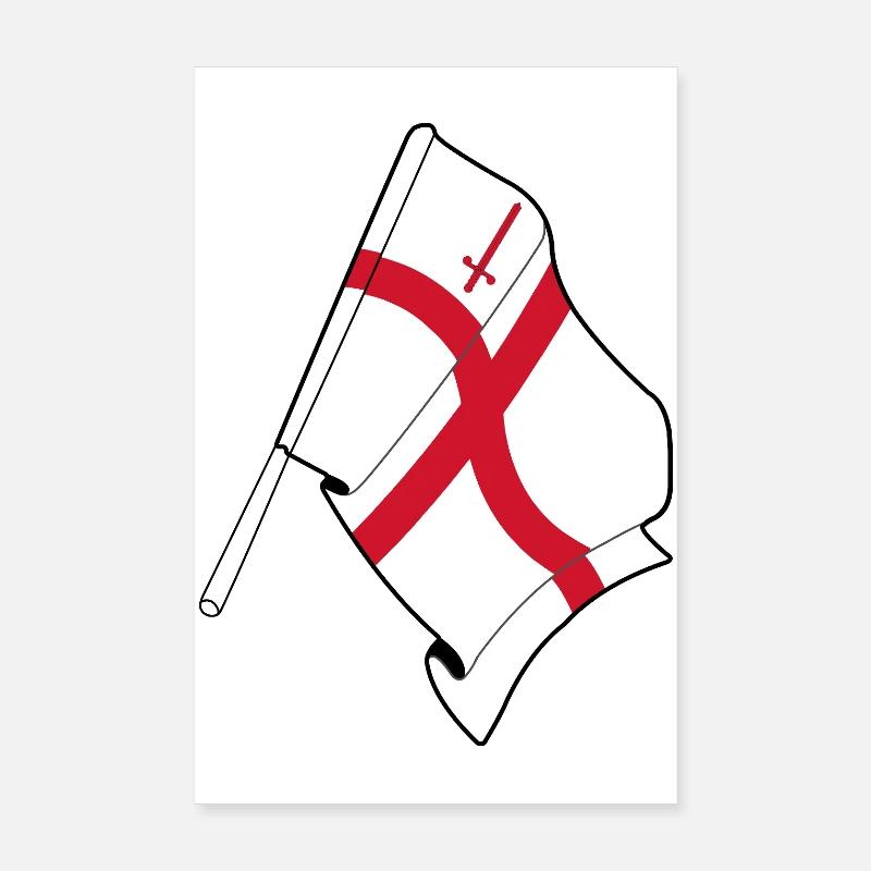 Drapeau de la ville de Londres Poster 20 x 30 cm