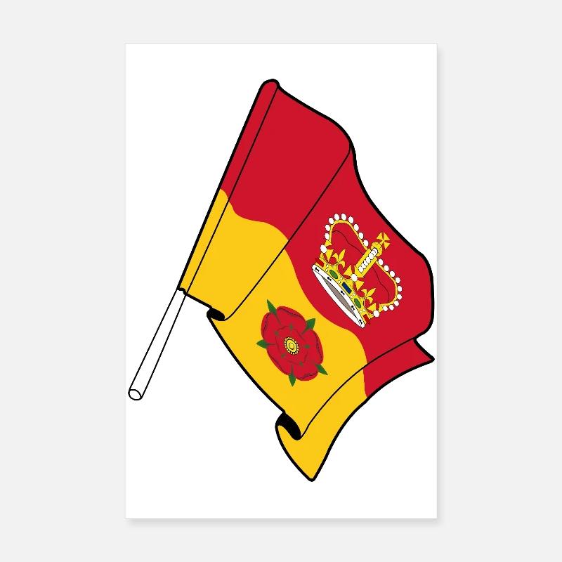 Drapeau du Hampshire Poster 20 x 30 cm
