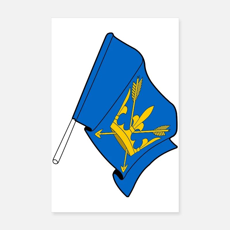 Drapeau du Suffolk Poster 20 x 30 cm