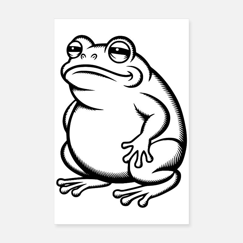 Crapaud Grasseux - Grenouille Grasse Poster 20 x 30 cm