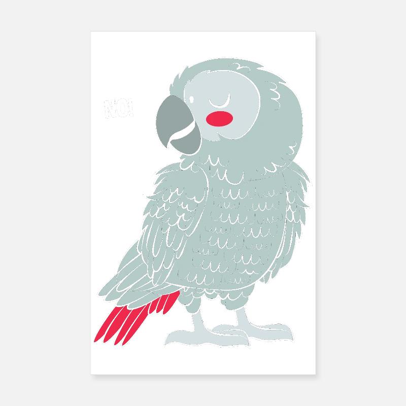Perroquet gris Perroquet gris Poster 20 x 30 cm