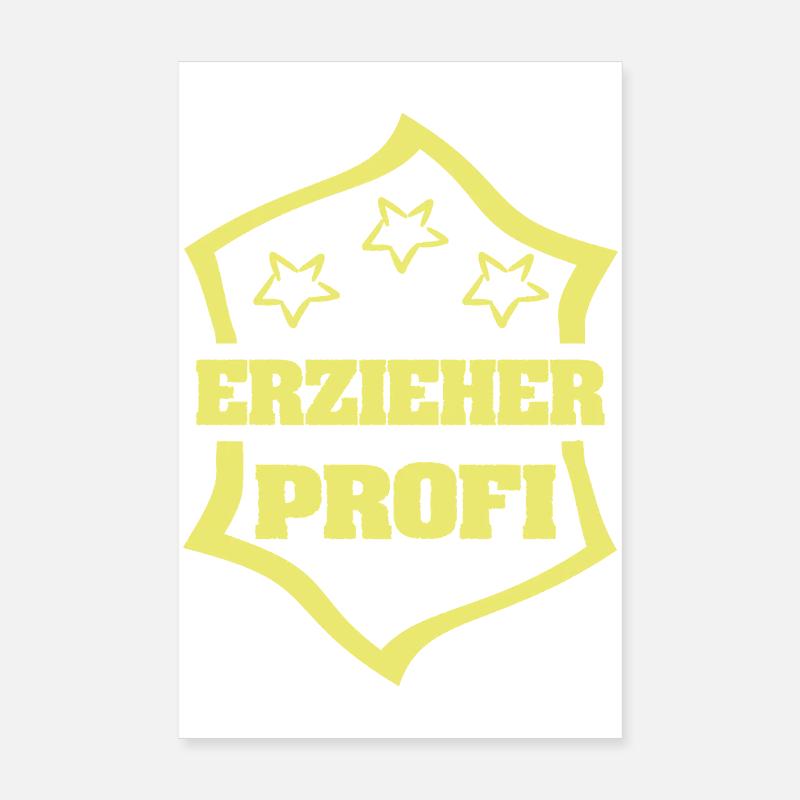 Arbeit Erzieher Poster 20x30 cm