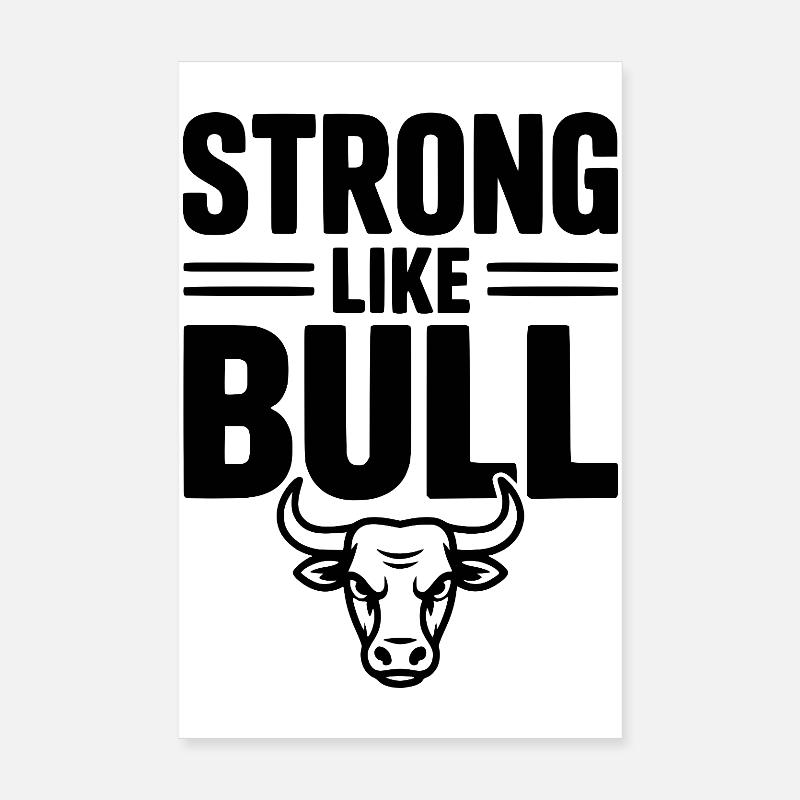 Stark wie der Stier Poster 20x30 cm