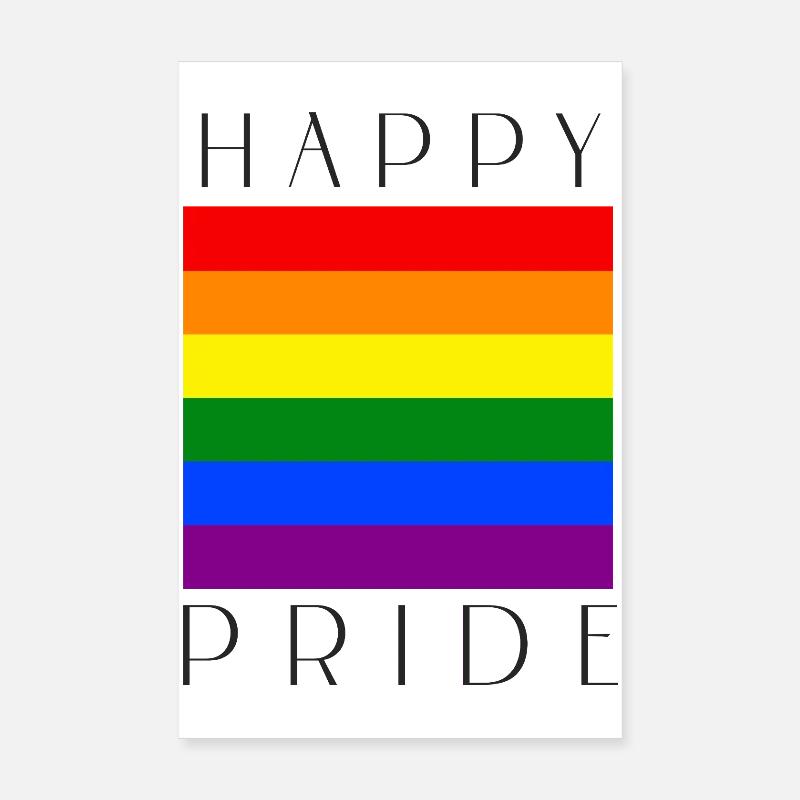 Happy Pride Regenbogen lgbtqia+ Poster 20x30 cm