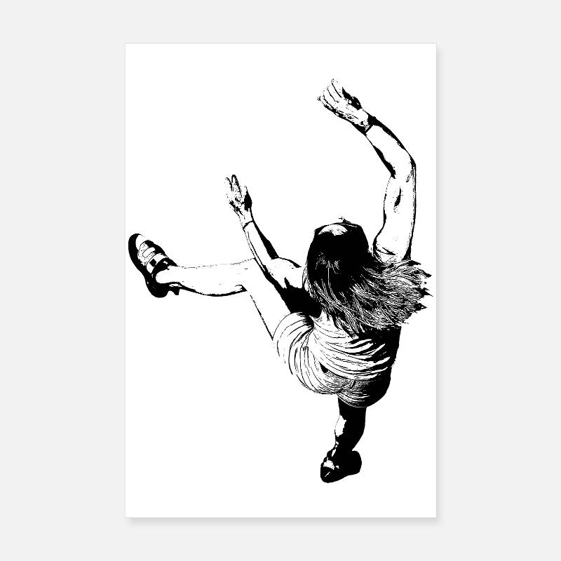 Climbing motif for bright products Poster 8" x 12" (20x30 cm)