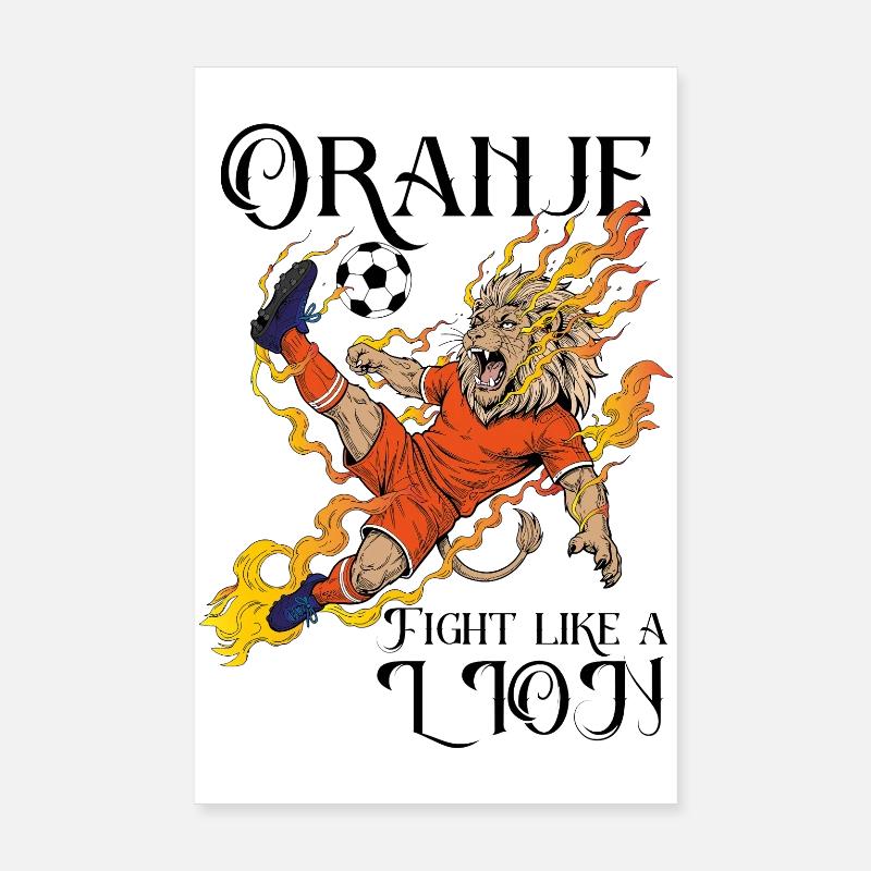 OranjeFlaL Poster 20 x 30 cm